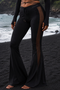 VIORI Mesh Flare Pants – Black